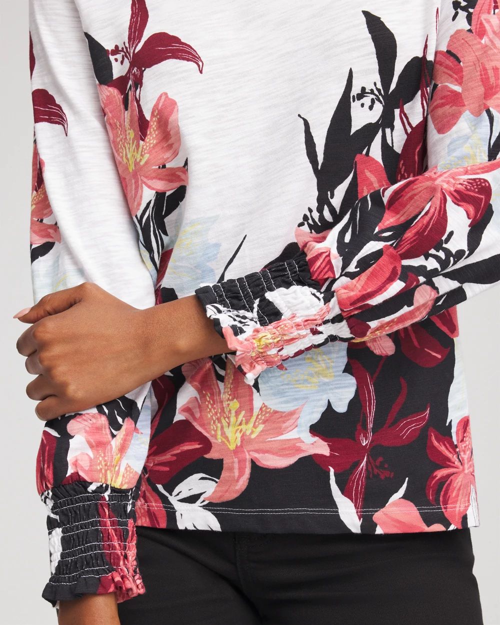 トップス tinytinydoors Long Sleeve Tee - Flower トップス tinytinydoors Long Sleeve Tee - Flower トップス